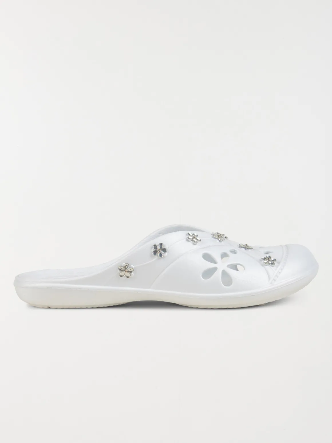Sabot plastique blanc fantaisie (36-41)