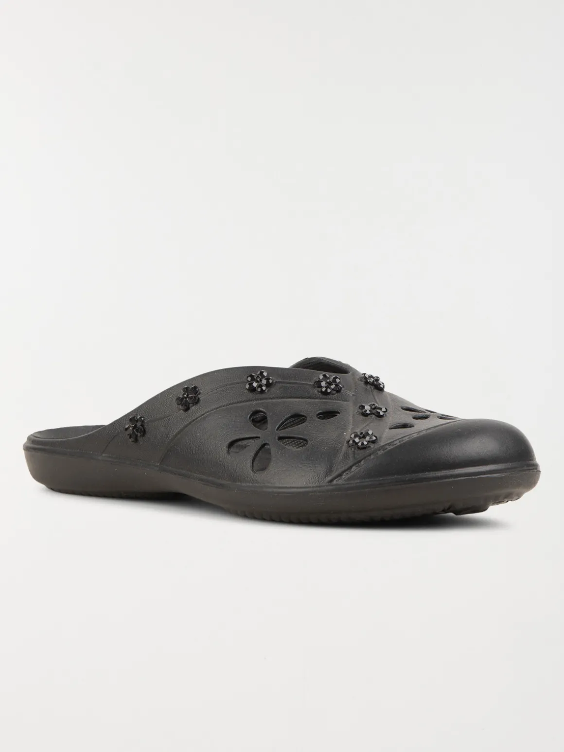 Sabot plastique noir fantaisie (36-41)