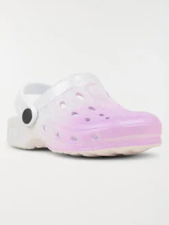 Sabot plastique pailleté fille (24-30)