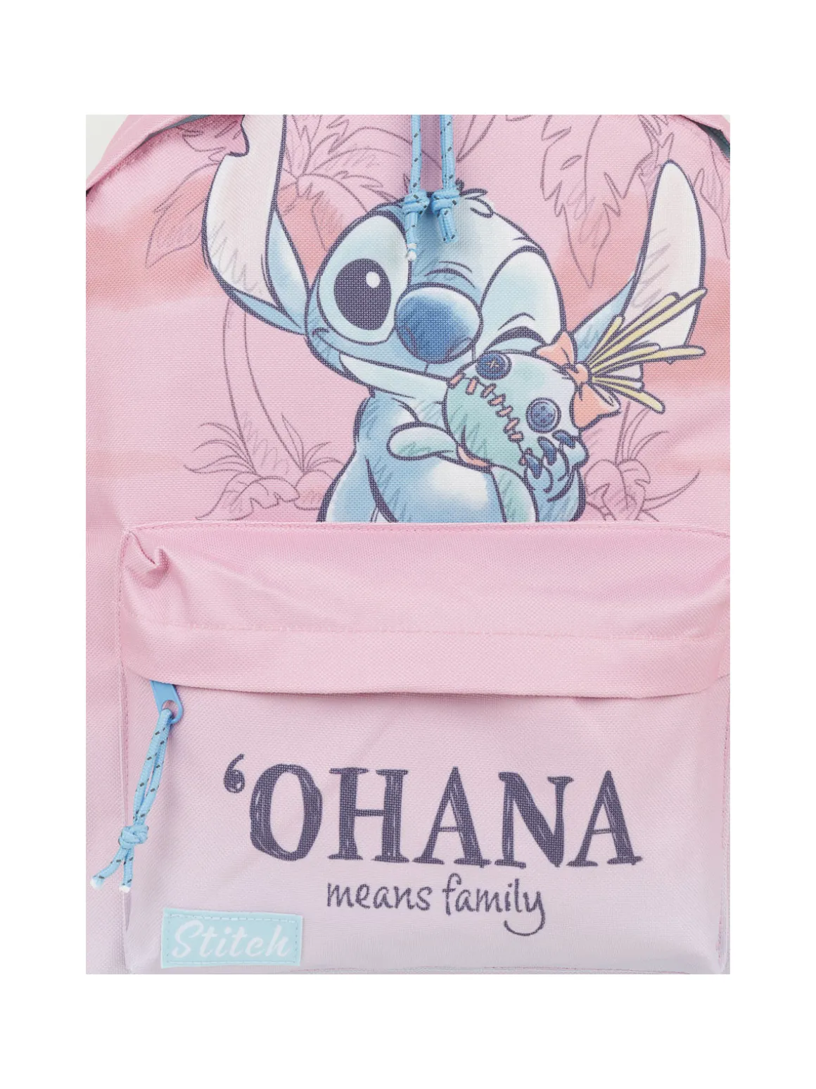 Sac à dos Stitch Ohana rose fille