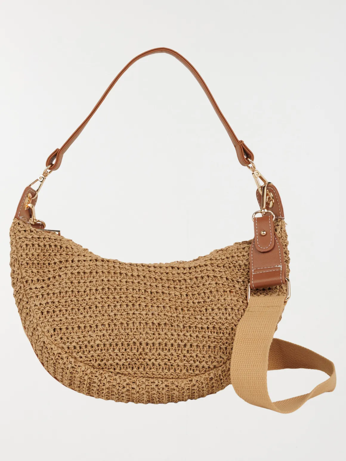 Sac à main demi-lune femme