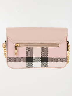 Sac à main imprimé rabat uni femme