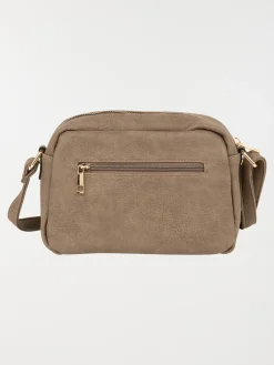 Sac besace trèfle doré femme