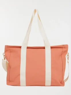 Sac cabas tissus bicolore femme
