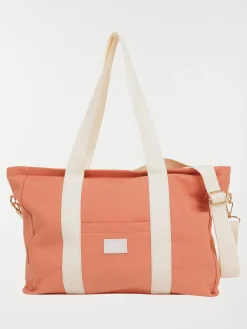 Sac cabas tissus bicolore femme