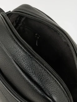 Sacoche noire réglable homme