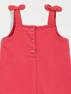 Salopette bretelles noeuds fille (3-36M)