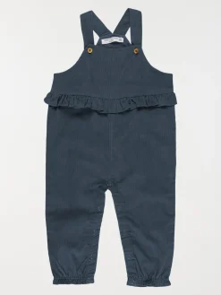 Salopette velours ardoise fille (3-36M)