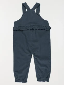 Salopette velours ardoise fille (3-36M)