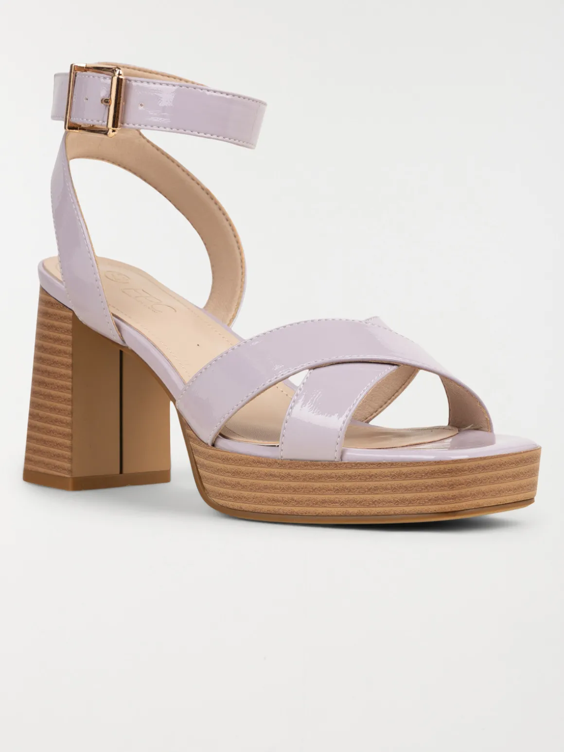 Sandale à talon haut lilas femme (36-41)
