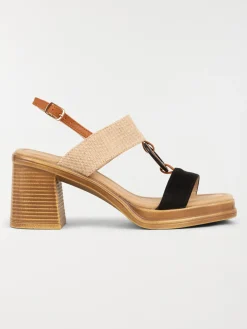 Sandale beige et noire femme (36-41)