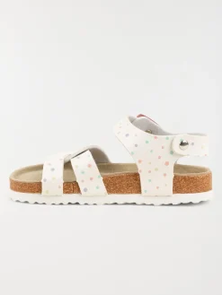 Sandale blanche à pois fille (25-30)