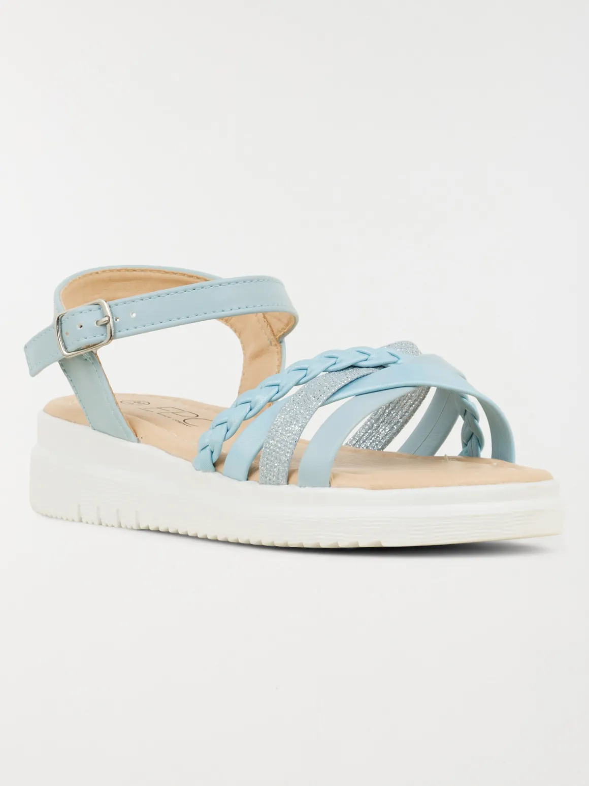 Sandale bleue plateforme fille (31-36)
