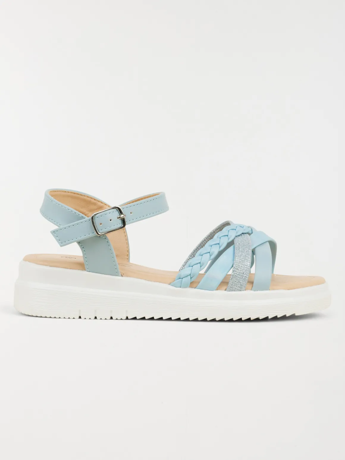 Sandale bleue plateforme fille (31-36)