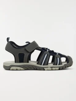 Sandale coloris gris garçon (24-30)