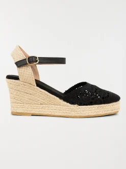 Sandale compensée crochet femme (36-41)