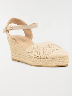Sandale compensée femme crochet (36-41)