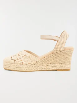 Sandale compensée femme crochet (36-41)