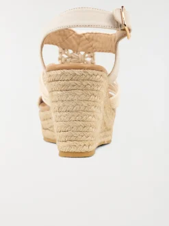 Sandale compensée macramé femme (36-41)