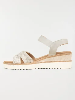 Sandale compensée scratch femme (36-41)