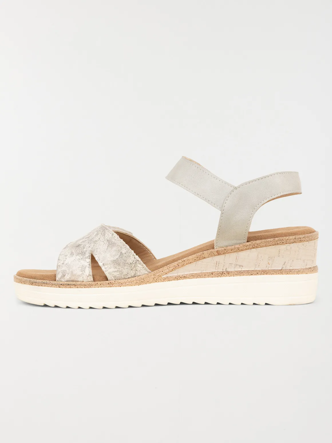 Sandale compensée scratch femme (36-41)