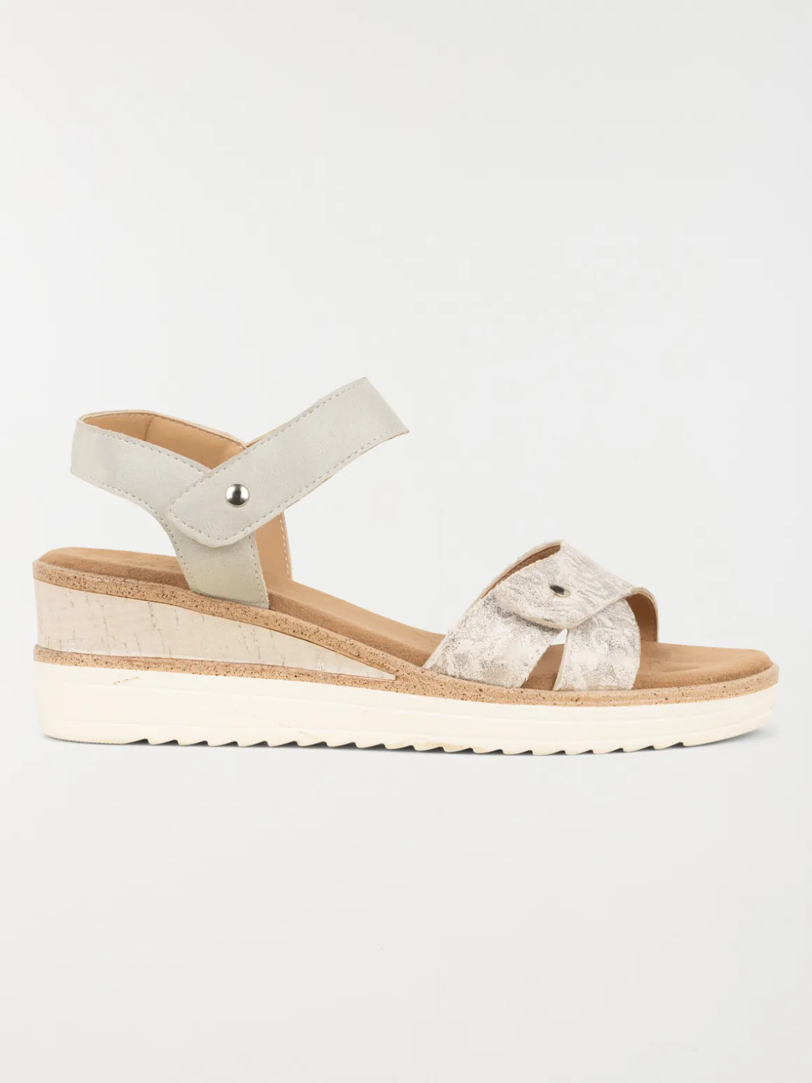 Sandale compensée scratch femme (36-41)