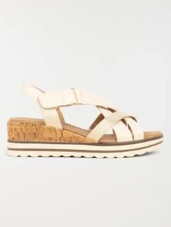 Sandale compensée scratch femme (36-41)