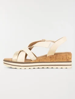 Sandale compensée scratch femme (36-41)