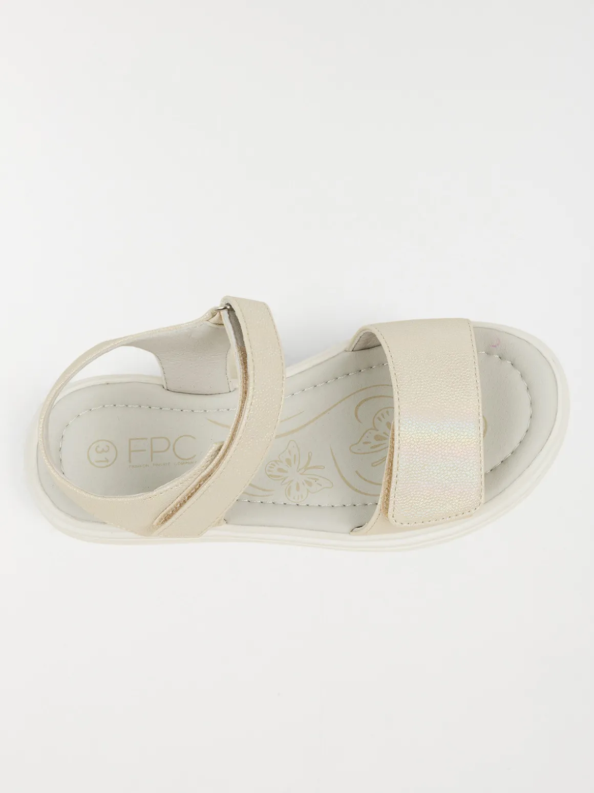 Sandale dorée plateforme fille (31-36)