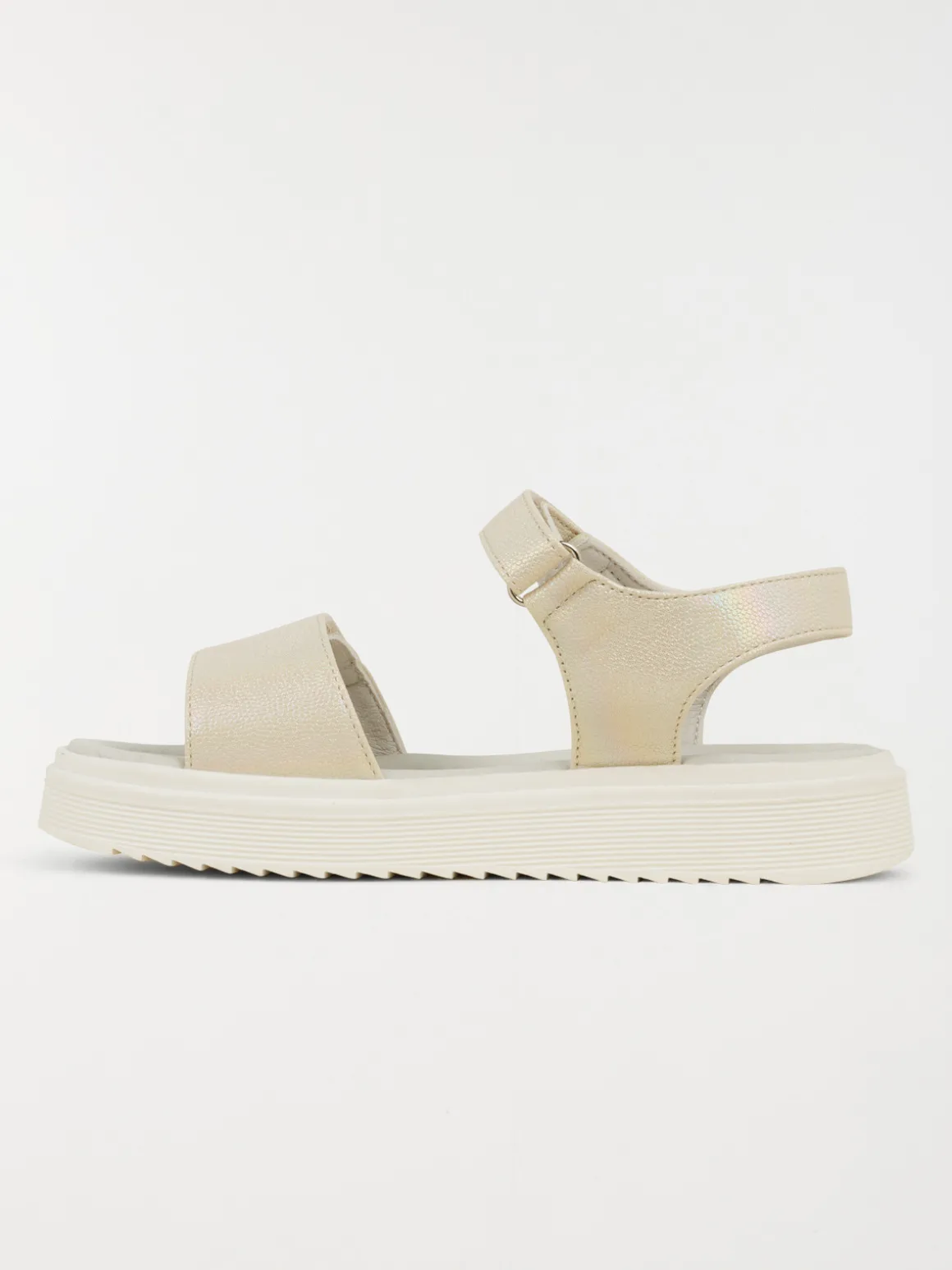 Sandale dorée plateforme fille (31-36)
