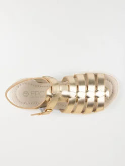 Sandale dorée plateforme fille (31-36)