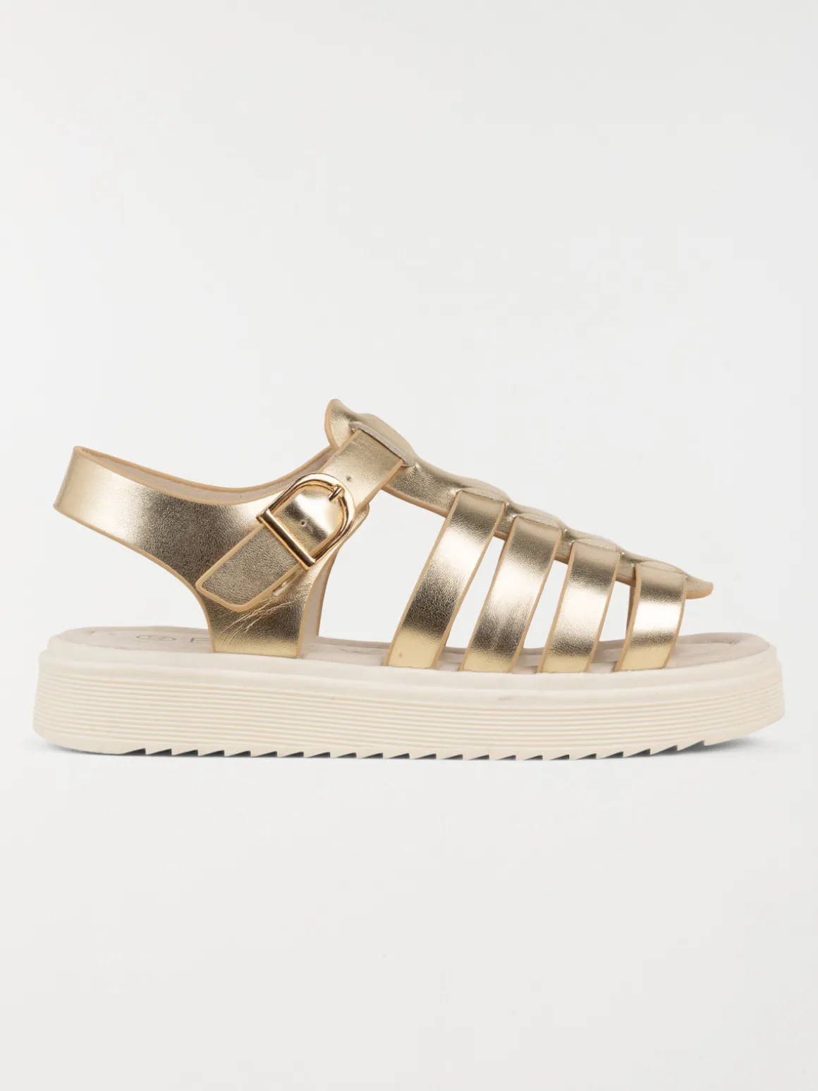 Sandale dorée plateforme fille (31-36)