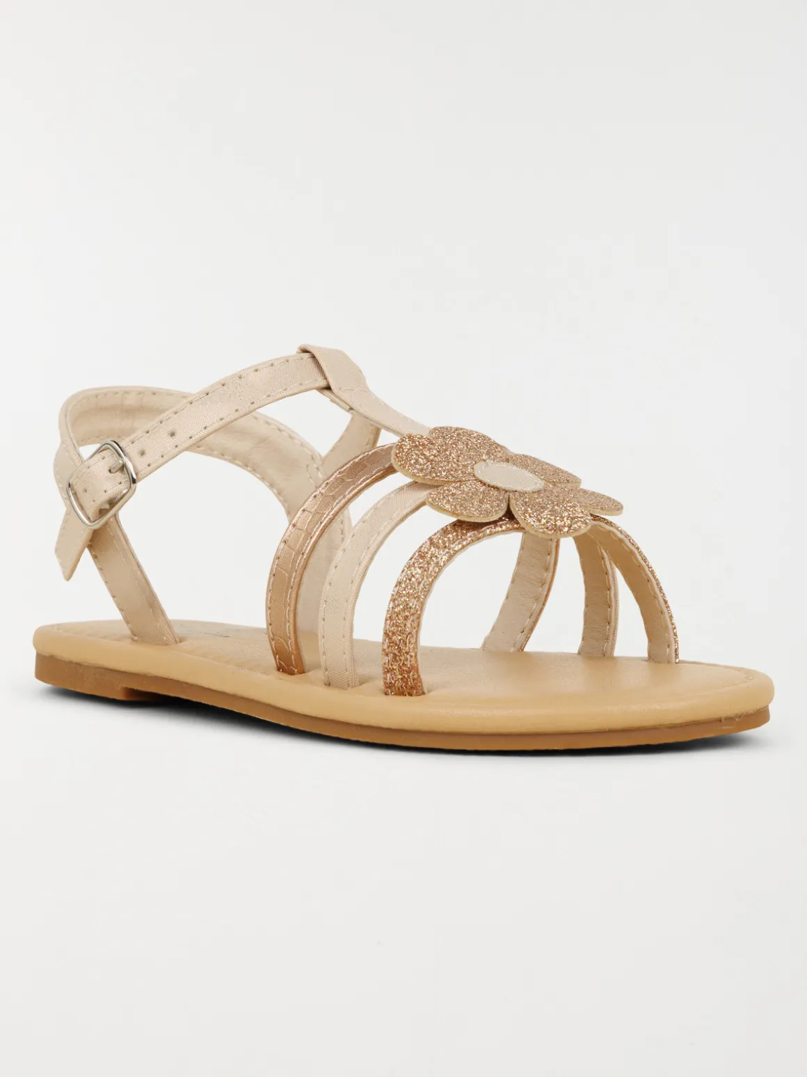Sandale fleur pailletée fille (31-36)