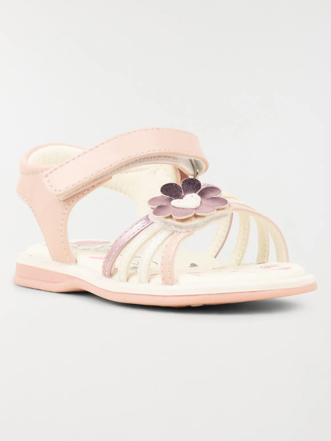 Sandale fleur rose fille (19-23)