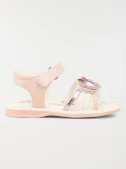 Sandale fleur rose fille (19-23)