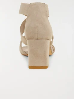 Sandale grise talon haut femmme (36-41)