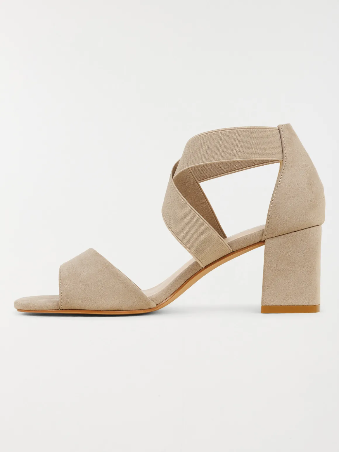 Sandale grise talon haut femmme (36-41)