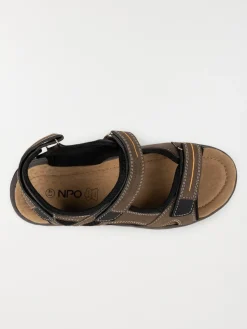 Sandale marron à scratch homme (40-45)