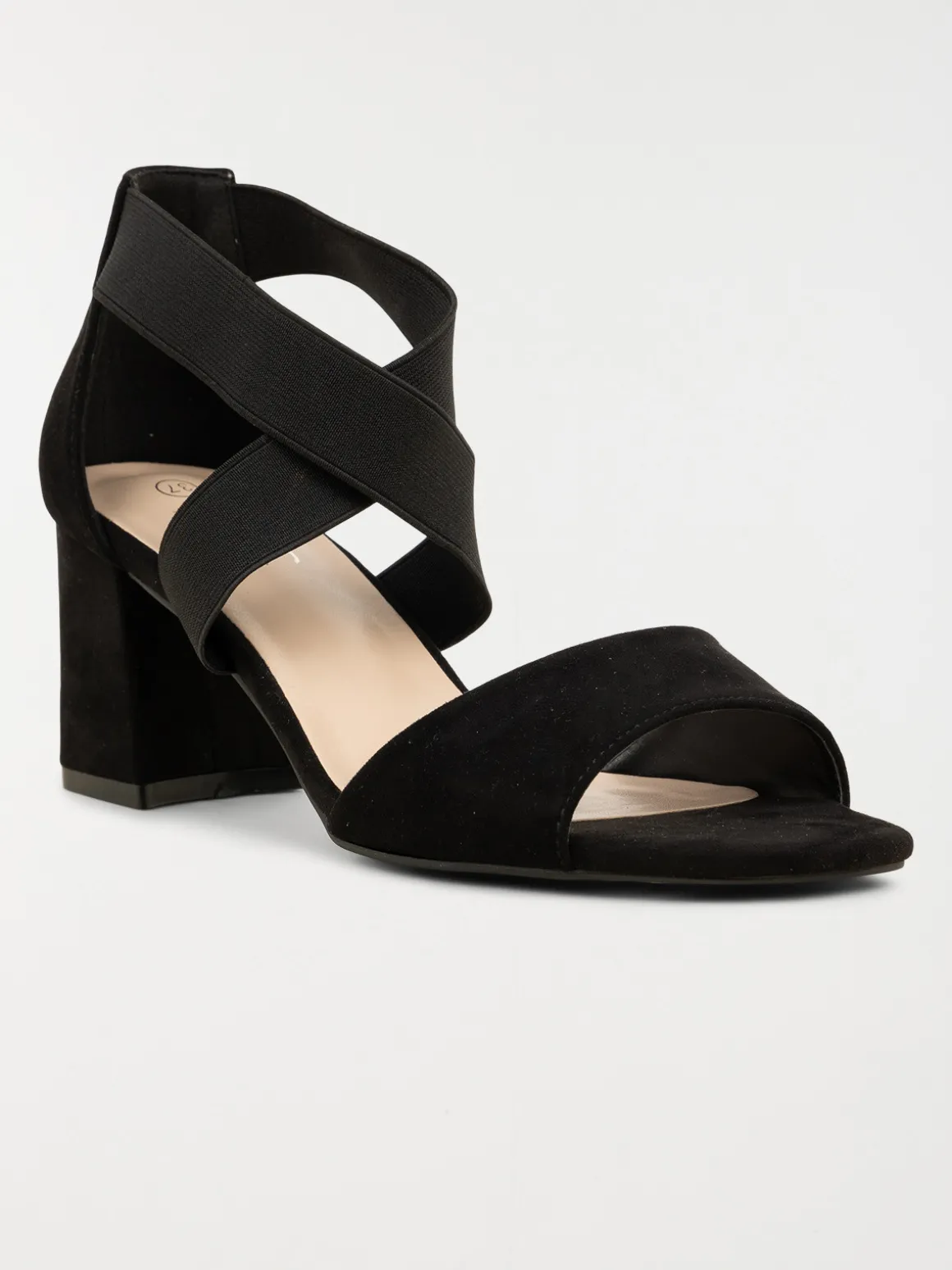 Sandale noire talon haut femmme (36-41)