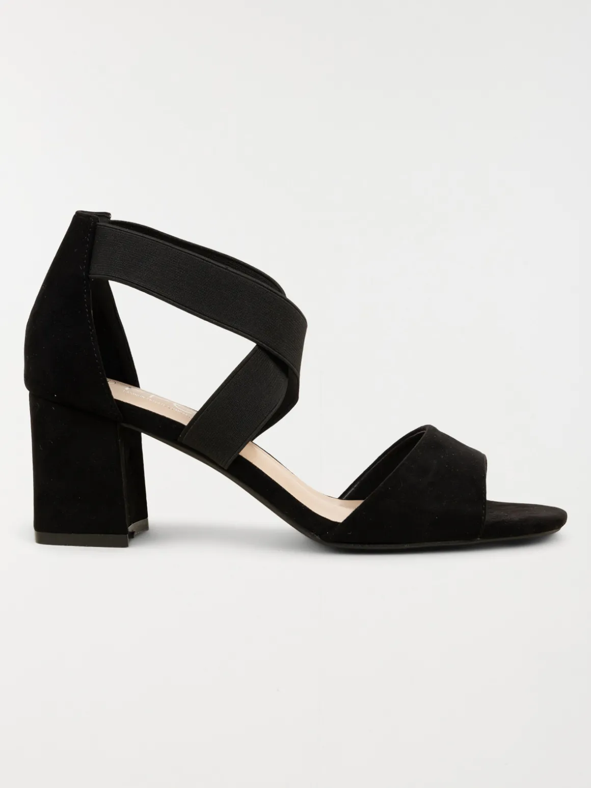 Sandale noire talon haut femmme (36-41)