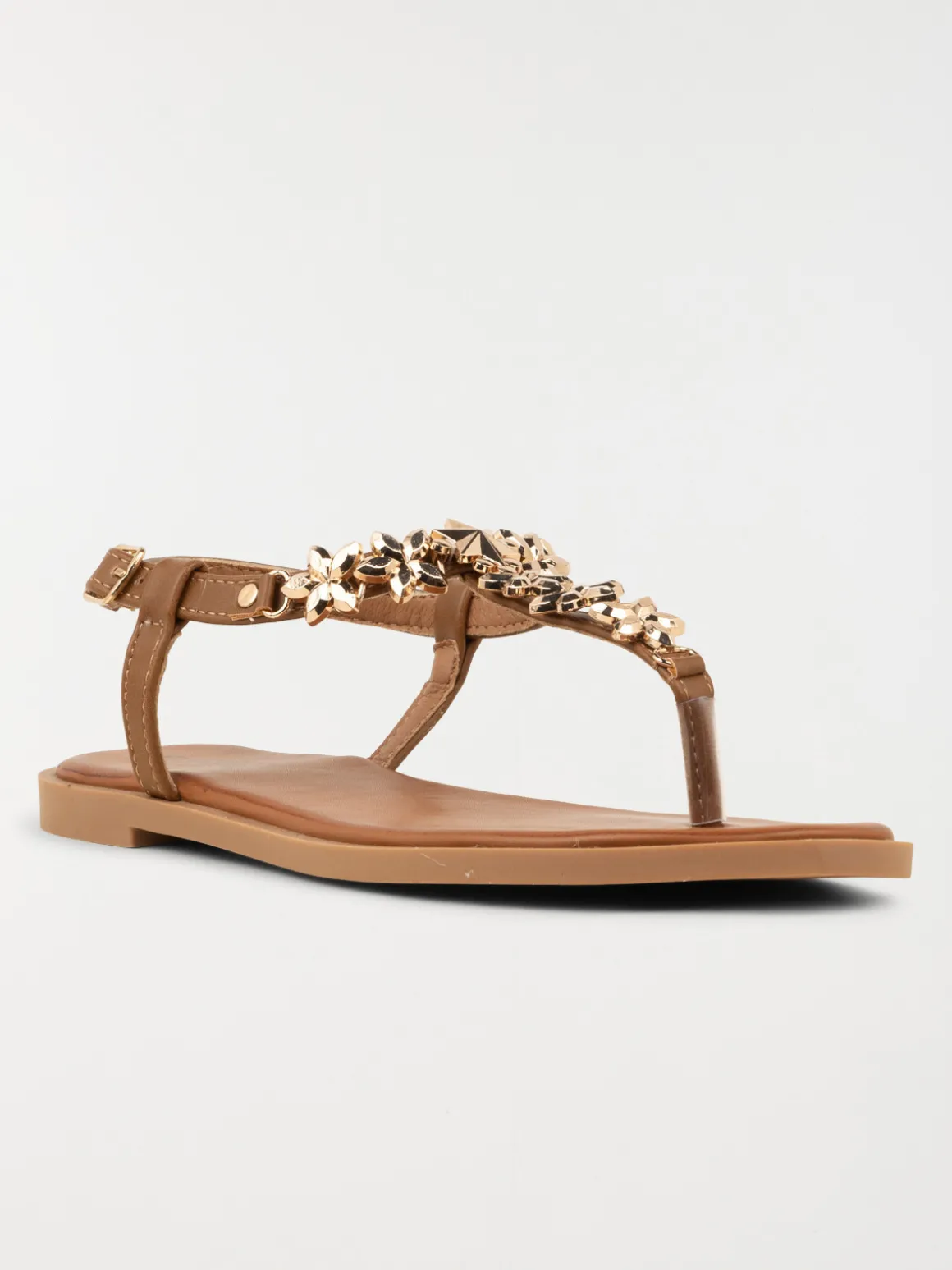 Sandale plate bijoux femme (36-41)