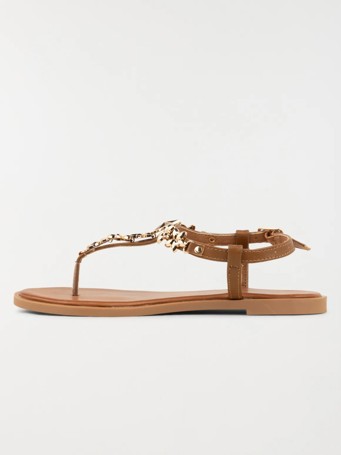 Sandale plate bijoux femme (36-41)