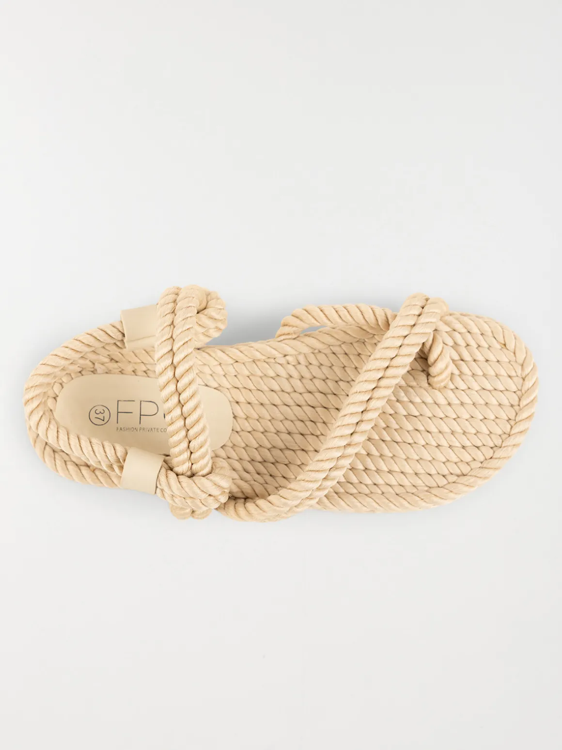 Sandale plate corde femme (36-41)