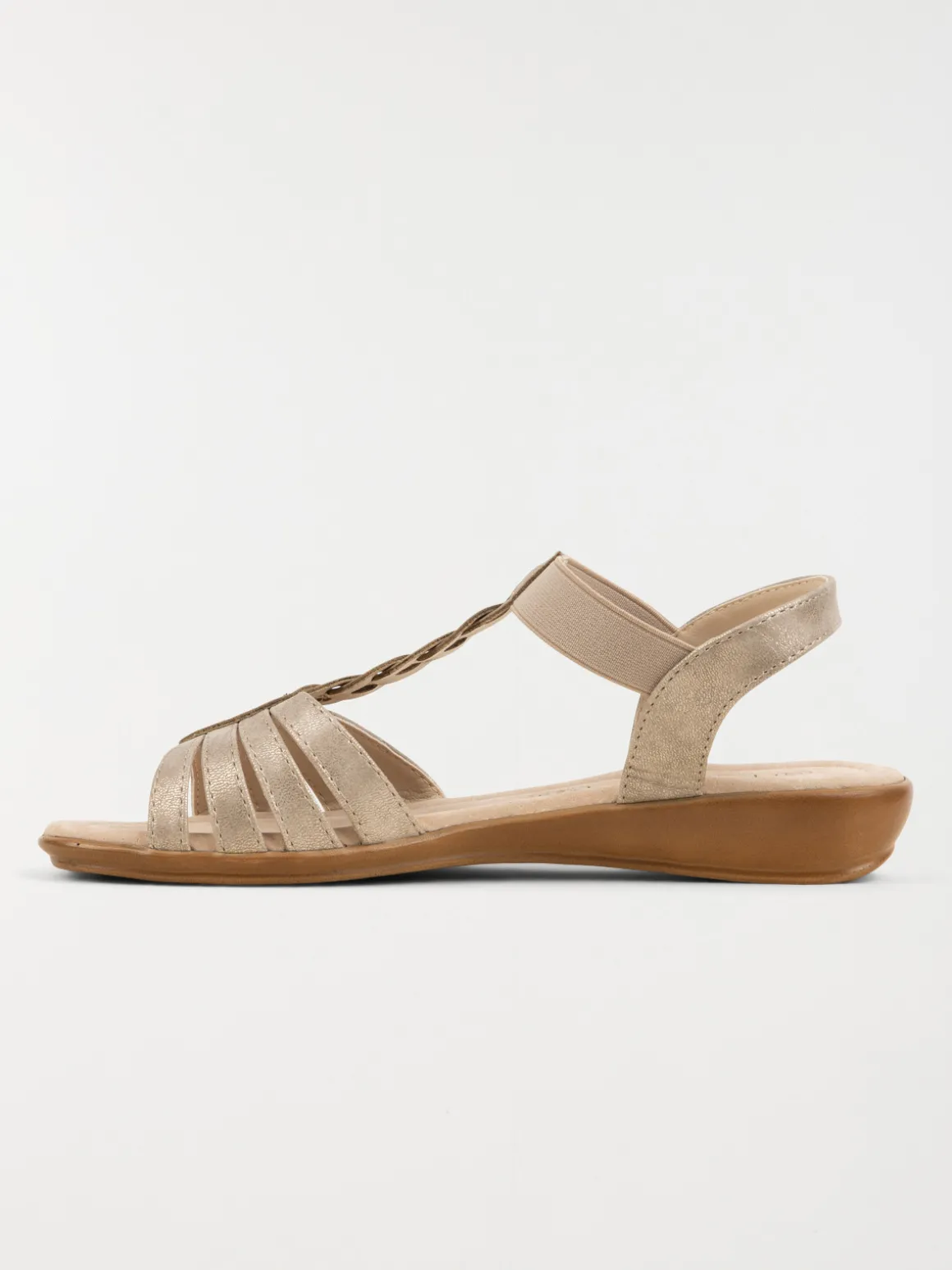 Sandale plates argentées femme (36-41)