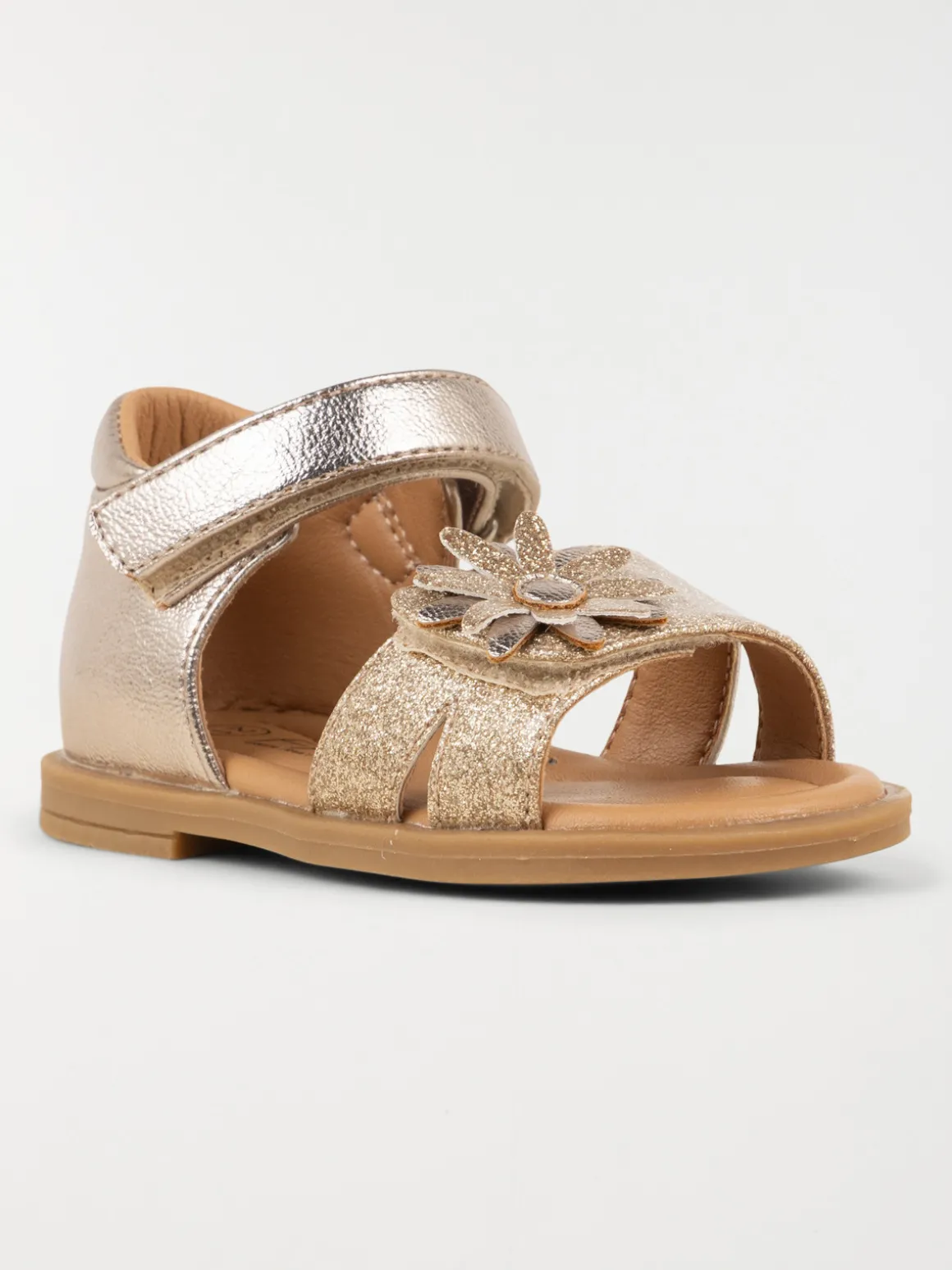Sandales à scratch fleur fille (19-23)