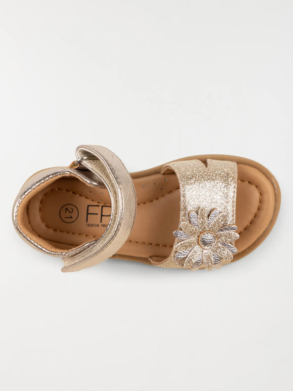 Sandales à scratch fleur fille (19-23)