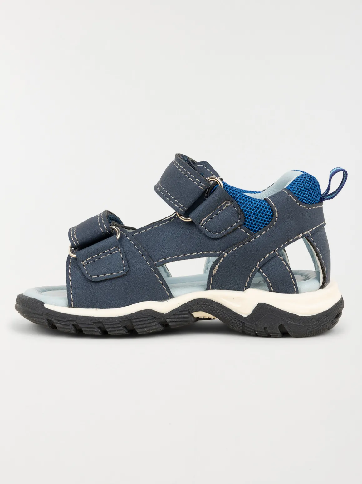 Sandales à scratchs navy garçon (19-23)