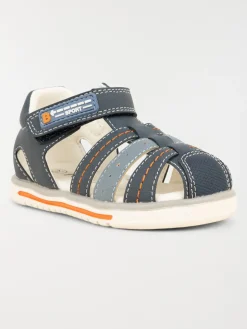 Sandales à scratchs navy garçon (20-23)