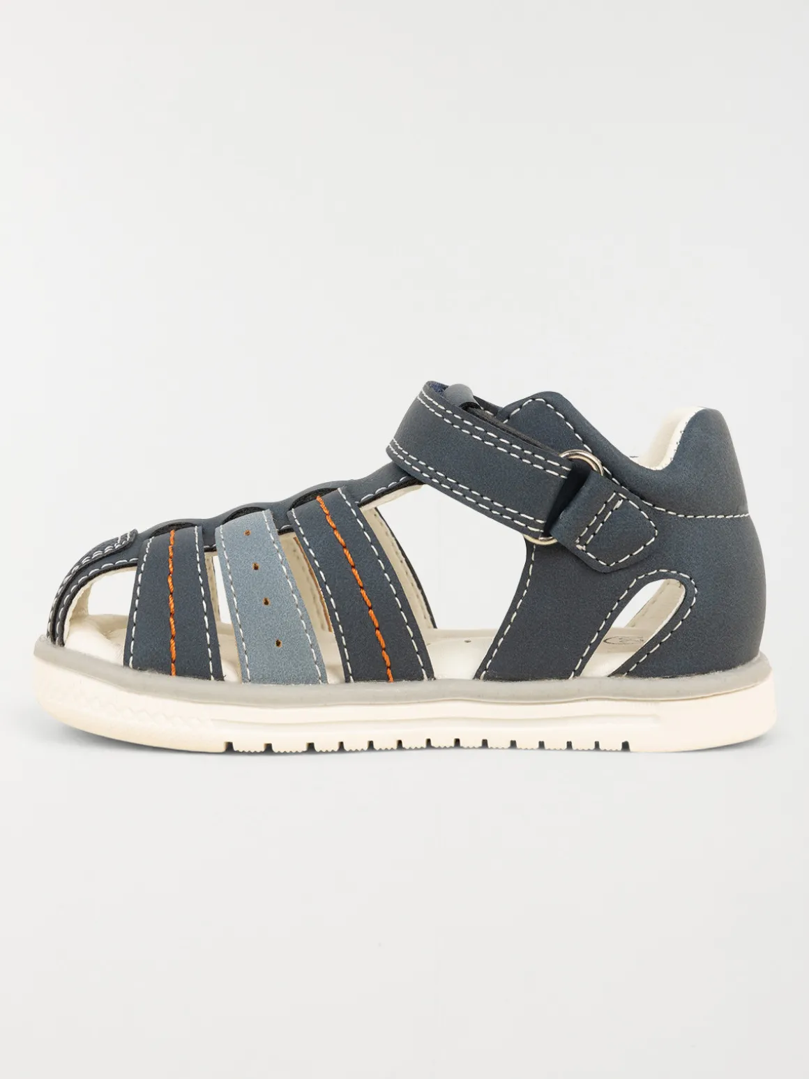 Sandales à scratchs navy garçon (20-23)