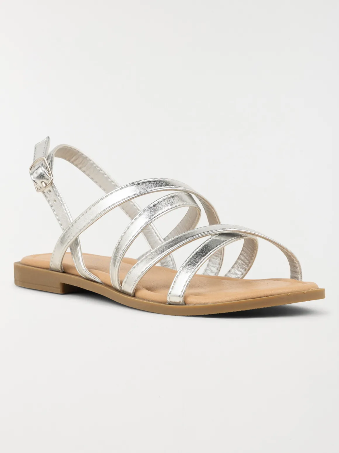 Sandales argentées fille (31-35)